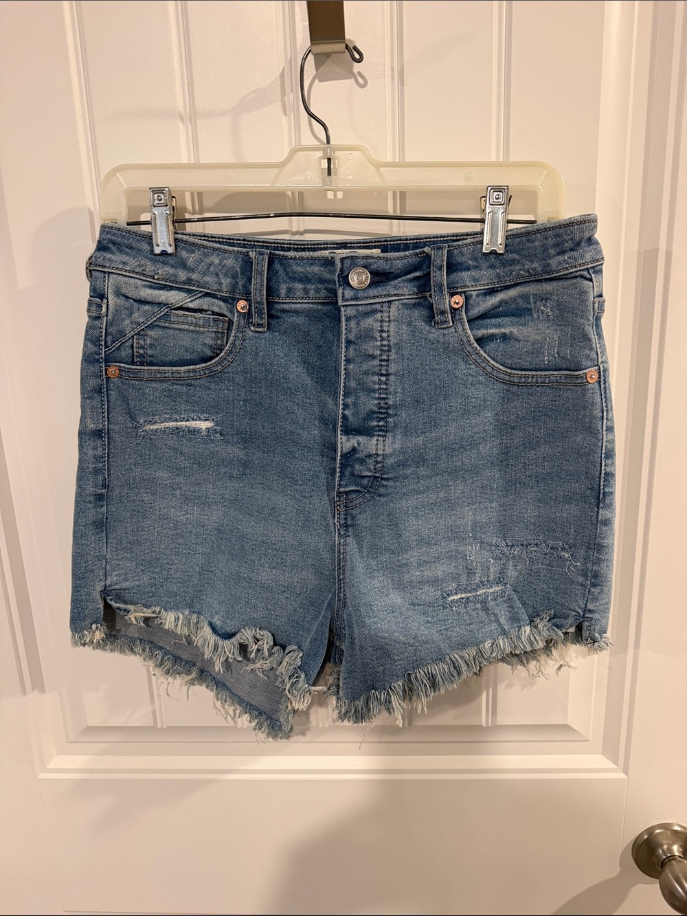 We The Free Classic High-Rise Denim Shorts - Blue
